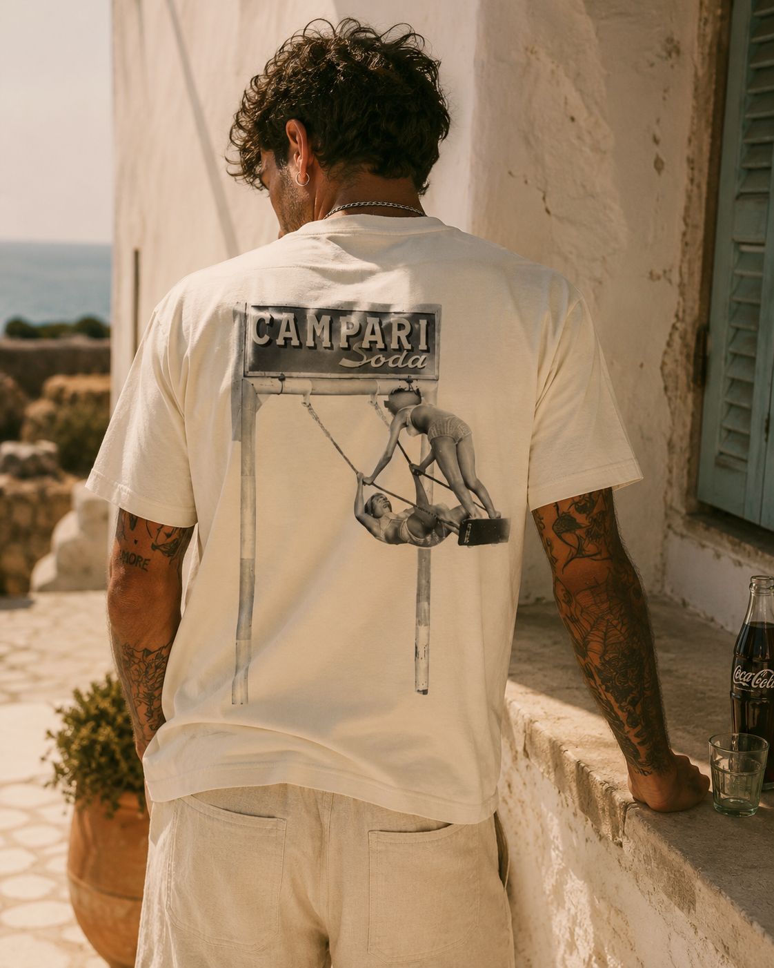 Heavyweight Drop Shoulder Cotton T-Shirt