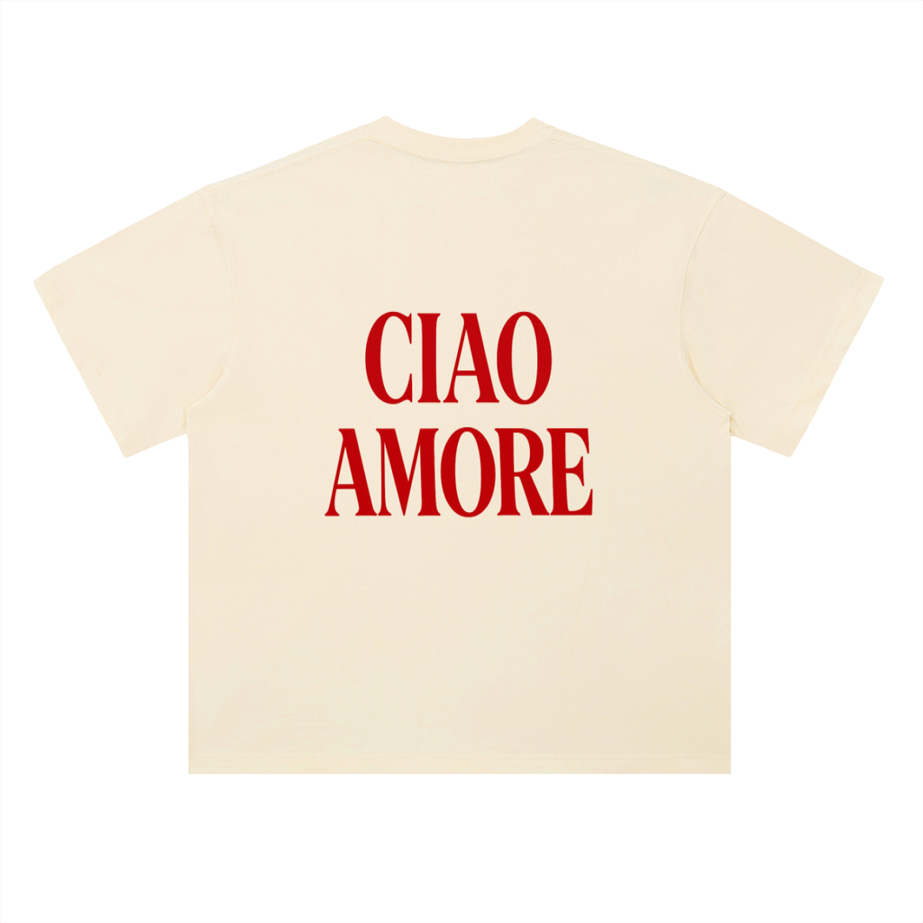 Ciao Amore Heavyweight Drop Shoulder Cotton T-Shirt