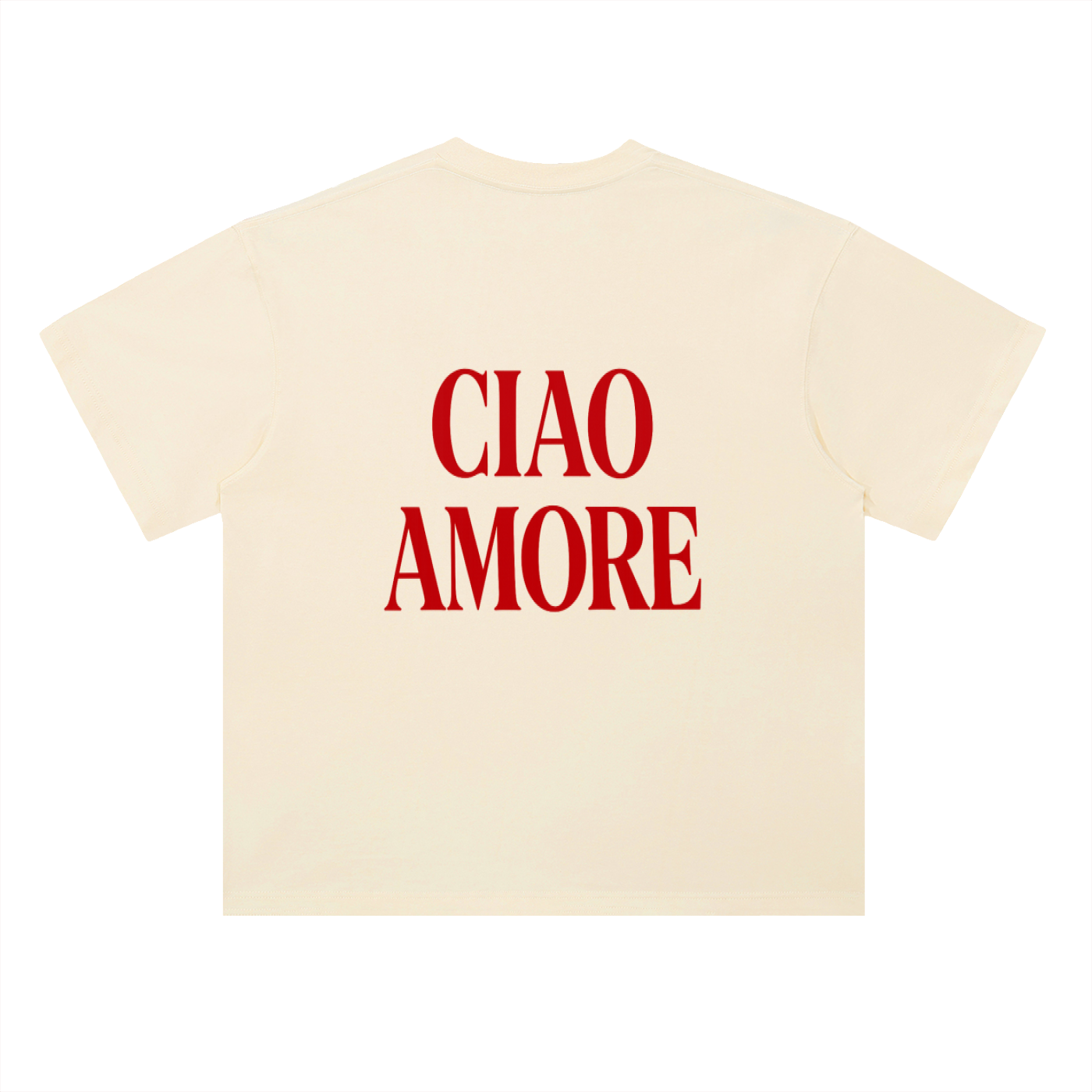 Ciao Amore Heavyweight Drop Shoulder Cotton T-Shirt