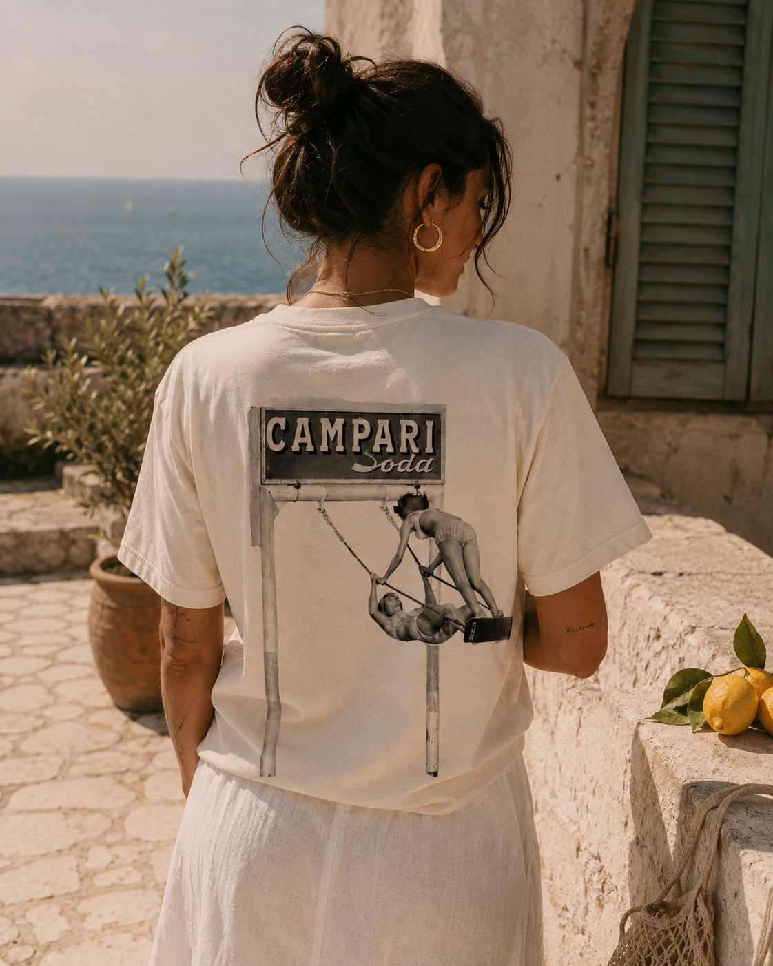 Heavyweight Drop Shoulder Cotton T-Shirt