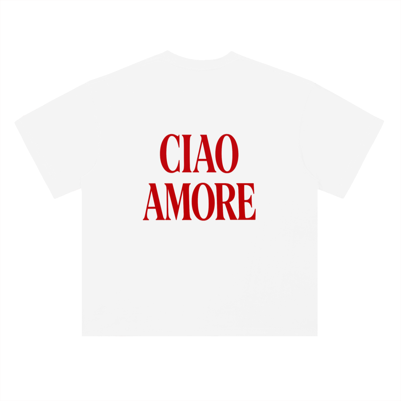 Ciao Amore Heavyweight Drop Shoulder Cotton T-Shirt