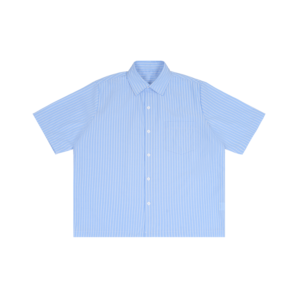 Riviera Striped Boxy Short Sleeve Shirt