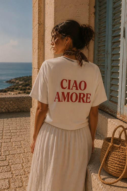 ciaoamore,tshirt,heavycotton,oversize,unisex,italianstyle,dolcevita,italiansummer,summer