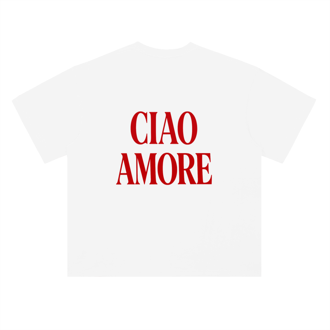 Ciao Amore Heavyweight Drop Shoulder Cotton T-Shirt