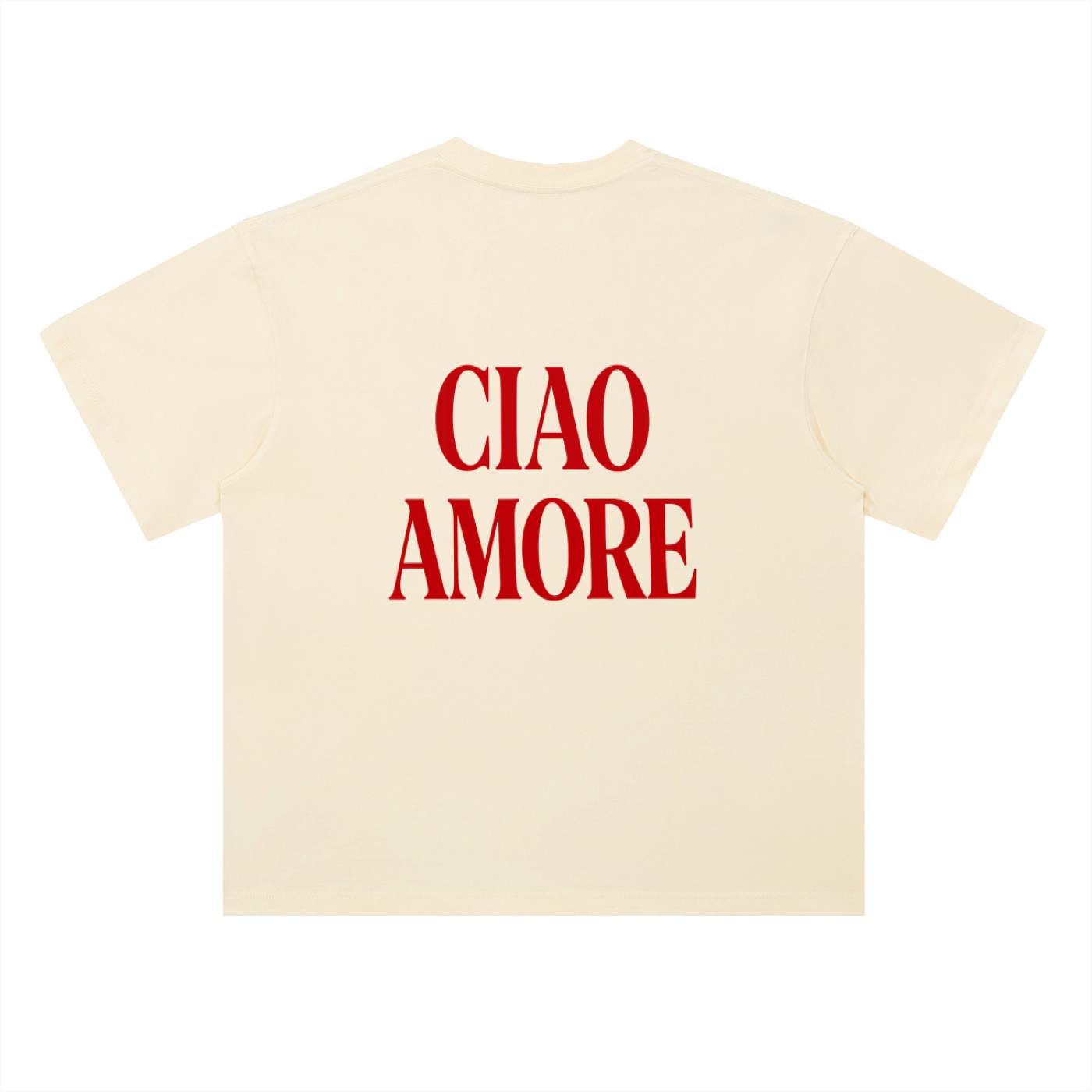 Ciao Amore Heavyweight Drop Shoulder Cotton T-Shirt