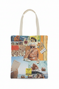 Dolce Far Niente Cotton Bag - Print Collage Vintage Italiano